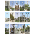 Aluminium Light Post 3m Outdoor Road LED Solar Antique lampe à lampe